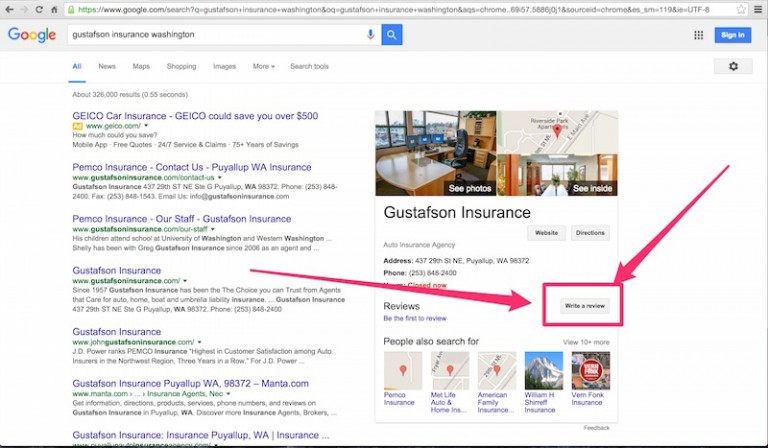 Rate Our Service Gustafson Insurance